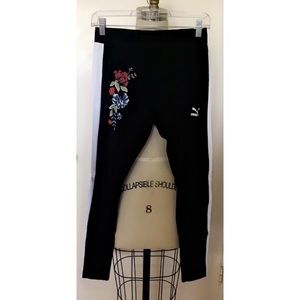 puma gothic floral leggings
